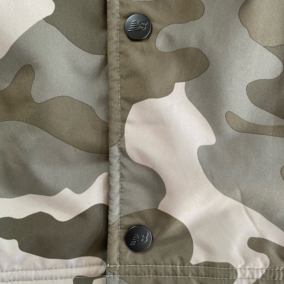🍻 NEW BALANCE Camo Coach Lined Jacket XL 🍻💚 - Picture 6 of 14